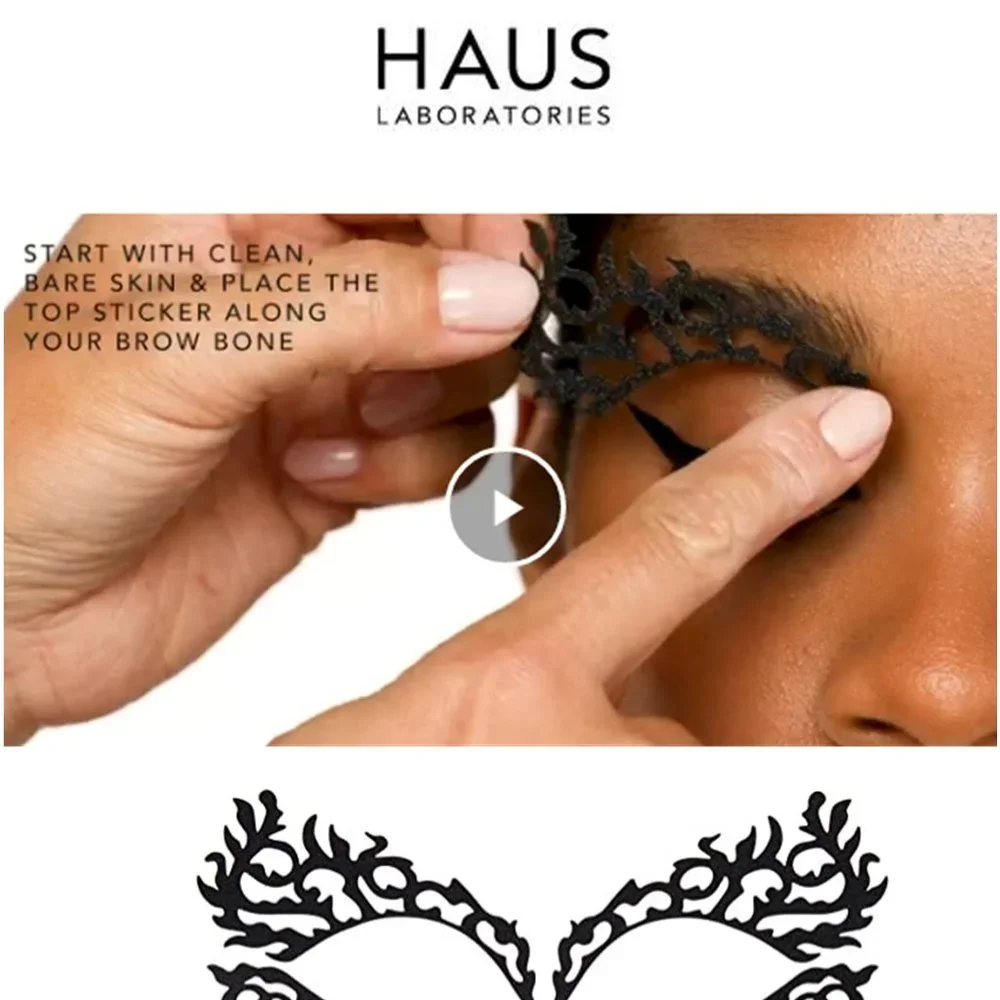 HAUS LABORATORIES By Lady Gaga: ARMOR MASQUE NO. 1 | Face Mask Sticker … NEW!